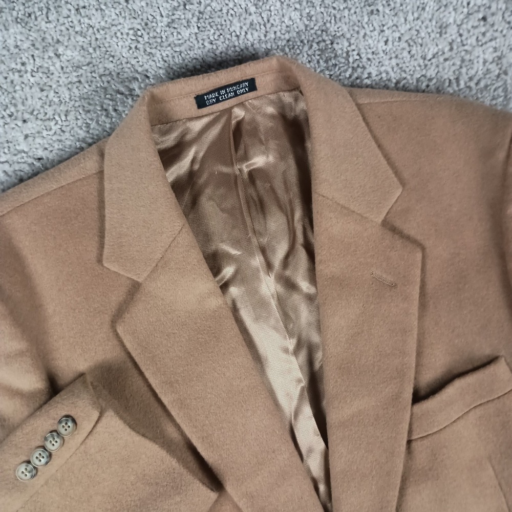 Vintage Alexander Shields Park Avenue Camel Hair Blazer 40S Museum Quality